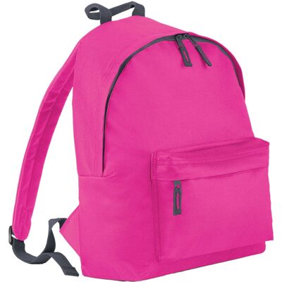 Bagbase Childrens Kids Fuchsia/Graphite Backpack - Backpack Bagbase Childrens Kids Fuchsia/Graphite Backpack - Backpack