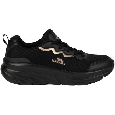 Trespass Ave Active Trainers - Black - Size 6 Trespass Ave Active Trainers - Black - Size 6