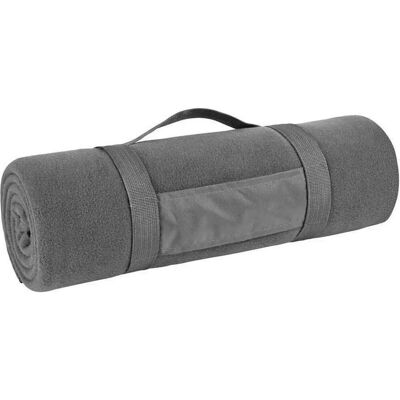 Sols Charcoal Plaid Fleece Blanket - Pill Resistant, 150x120cm Sols Charcoal Plaid Fleece Blanket - Pill Resistant, 150x120cm