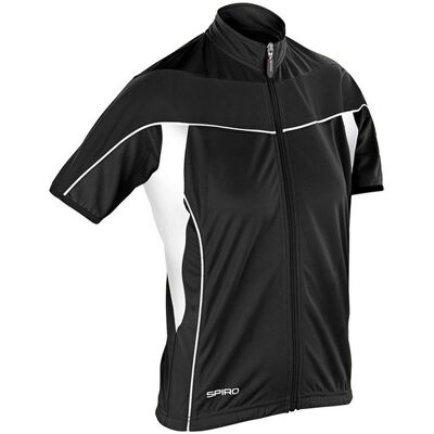 Spiro - Womens Bikewear - Black - White - Cycling Jersey Spiro - Womens Bikewear - Black - White - Cycling Jersey