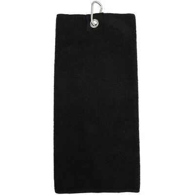 Towel City Microfibre Golf Towel - Black - Golf Towel Towel City Microfibre Golf Towel - Black - Golf Towel