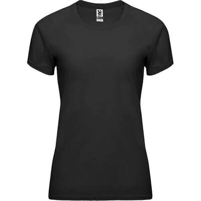 Roly Bahrain Black Short-Sleeved Sports T-Shirt - T-Shirt Roly Bahrain Black Short-Sleeved Sports T-Shirt - T-Shirt
