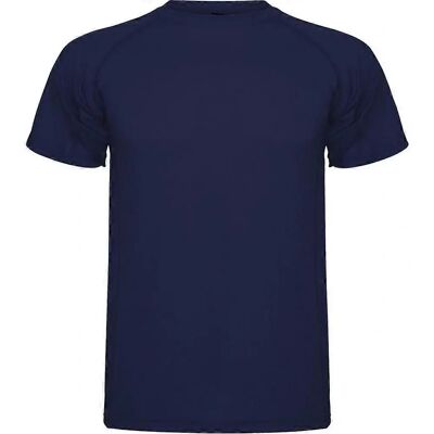 Roly Montecarlo Navy Blue Short-Sleeved Sports T-Shirt - T-Shirt Roly Montecarlo Navy Blue Short-Sleeved Sports T-Shirt - T-Shirt
