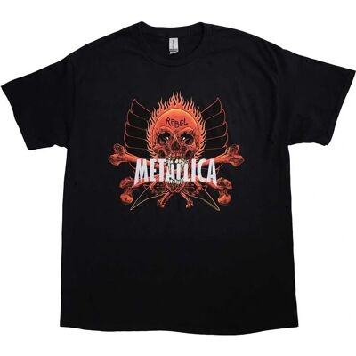 Metallica Maglietta Rebel Unisex Nera XXL - T-Shirt Metallica Maglietta Rebel Unisex Nera XXL - T-Shirt