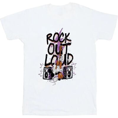 Mickey Mouse XL Maglietta Unisex Rock Out Loud Bianca Mickey Mouse XL Maglietta Unisex Rock Out Loud Bianca