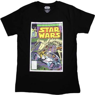 Star Wars XXL Maglietta Nera - Unisex Adulto Copertina Fumetto Volo Star Wars XXL Maglietta Nera - Unisex Adulto Copertina Fumetto Volo