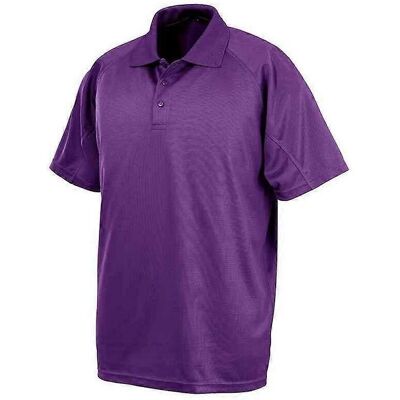 Spiro Womens Performance Aircool Polo Shirt - Purple - XXL - Polo Shirt Spiro Womens Performance Aircool Polo Shirt - Purple - XXL - Polo Shirt