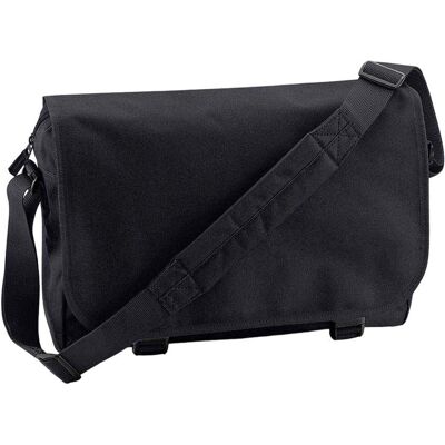Sac messager Bagbase à rabat de 11L - Noir Sac messager Bagbase à rabat de 11L - Noir