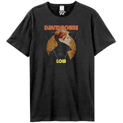 Amplified David Bowie Charcoal T-Shirt - Unisex Low Amplified David Bowie Charcoal T-Shirt - Unisex Low