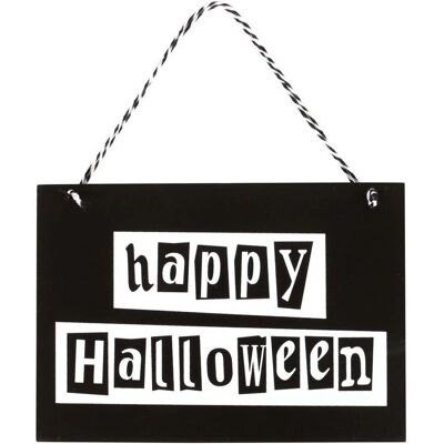 Something Different Happy Halloween Plaque Suspendue - Plaque - Publicité Something Different Happy Halloween Plaque Suspendue - Plaque - Publicité
