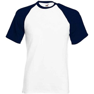 Fruit of the Loom Unisex Kontrastpanel Baseball T-Shirt - T-Shirt Fruit of the Loom Unisex Kontrastpanel Baseball T-Shirt - T-Shirt