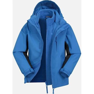 Mountain Warehouse Kinder 3-in-1 Waterdichte Jas - Blauw Mountain Warehouse Kinder 3-in-1 Waterdichte Jas - Blauw