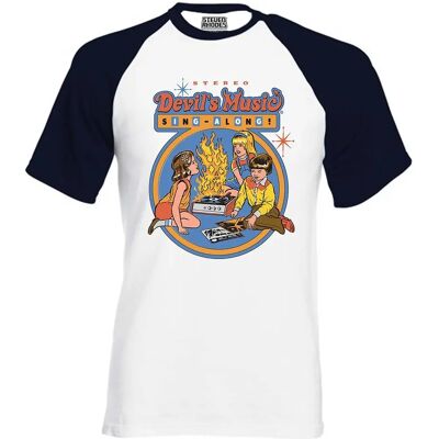 Steven Rhodes - Devils Music Sing Along Baseball - T-Shirt Steven Rhodes - Devils Music Sing Along Baseball - T-Shirt