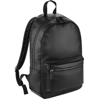 Sac à Dos Unisexe En Simili Cuir - 18L - Noir Sac à Dos Unisexe En Simili Cuir - 18L - Noir