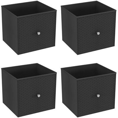 URBN Living - Cube - Black - Foldable - Storage Cube URBN Living - Cube - Black - Foldable - Storage Cube