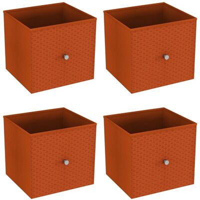URBN Living - Storage Cube - Orange - Fabric - Storage Cube URBN Living - Storage Cube - Orange - Fabric - Storage Cube