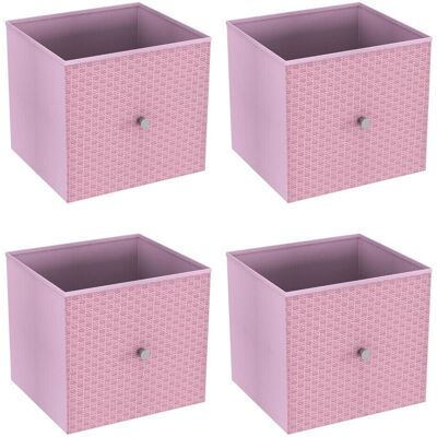 URBN Living - Pastel Pink - Foldable - Woven - Storage Cube URBN Living - Pastel Pink - Foldable - Woven - Storage Cube