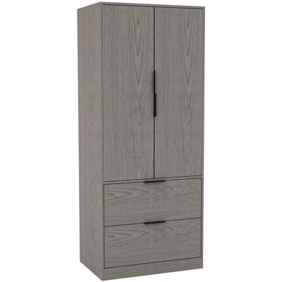 URBN Living - Cedar Grey - 2 doors - 2 drawers - Wardrobe URBN Living - Cedar Grey - 2 doors - 2 drawers - Wardrobe