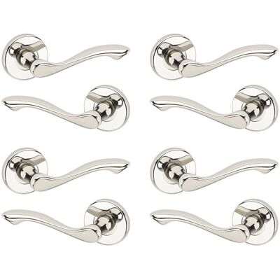 URBN Living - Kensington - Polished Nickel Rose - Door Lever Set URBN Living - Kensington - Polished Nickel Rose - Door Lever Set