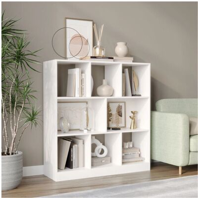 URBN Living - 8 Cube Asymmetrical Storage Cabinet - White URBN Living - 8 Cube Asymmetrical Storage Cabinet - White