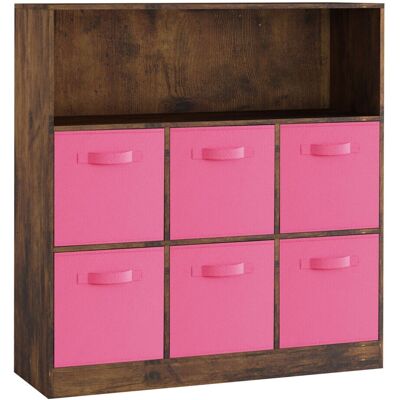 URBN Living - 7 Cubed - Rustic Brown - Bookcase URBN Living - 7 Cubed - Rustic Brown - Bookcase