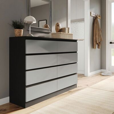 URBN Living - Modern Wide Wooden Chest of 8 Drawers URBN Living - Modern Wide Wooden Chest of 8 Drawers