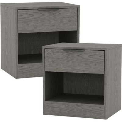 URBN Living Cedar Grey 2 - 1 drawer Nightstand URBN Living Cedar Grey 2 - 1 drawer Nightstand