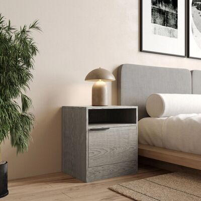 URBN Living - Cedar Grey 1-Door - 1-Door - Cedar Grey - bedside table URBN Living - Cedar Grey 1-Door - 1-Door - Cedar Grey - bedside table