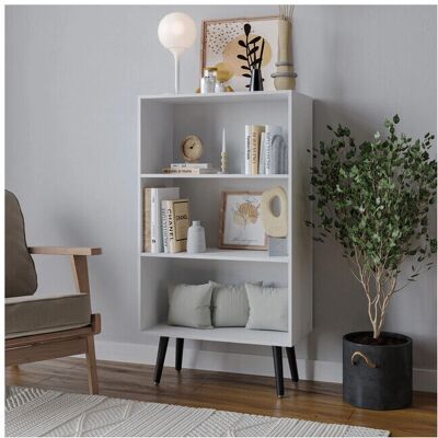 URBN Living - 60cm Wide 3 Tier - White - Bookcase URBN Living - 60cm Wide 3 Tier - White - Bookcase