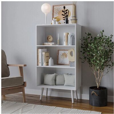 URBN Living - 60cm Wide 3 Tier - White - Bookcase URBN Living - 60cm Wide 3 Tier - White - Bookcase