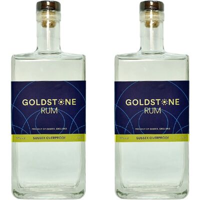 Goldstone - Sussex Overproof - 57% ABV - 2 x70cl - Rum Goldstone - Sussex Overproof - 57% ABV - 2 x70cl - Rum