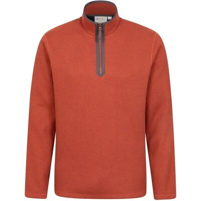 Mountain Warehouse Heren Beta Contrast Rits Top - Rood/Oranje/Bruin - XXS Mountain Warehouse Heren Beta Contrast Rits Top - Rood/Oranje/Bruin - XXS