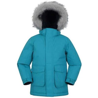 Mountain Warehouse Kinder Ranger Logo Waterafstotende Jas - Blauw - 7-8Y Mountain Warehouse Kinder Ranger Logo Waterafstotende Jas - Blauw - 7-8Y