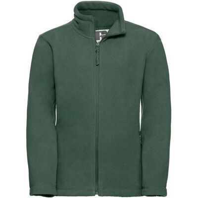 Russell Athletic Kinder Fleece Jas - Groen - 3-4 jaar - Unisex Russell Athletic Kinder Fleece Jas - Groen - 3-4 jaar - Unisex