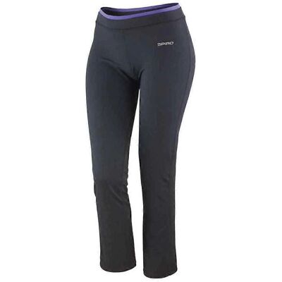 Spiro Womens/Ladies Fitness Jogging Bottoms - Black/Lavender - 8 UK - Fitness Jogging Bottoms Spiro Womens/Ladies Fitness Jogging Bottoms - Black/Lavender - 8 UK - Fitness Jogging Bottoms
