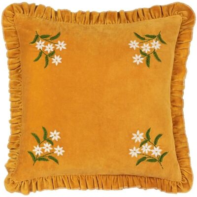 Furn Velours Doré à Margarite - Housse de Coussin Furn Velours Doré à Margarite - Housse de Coussin