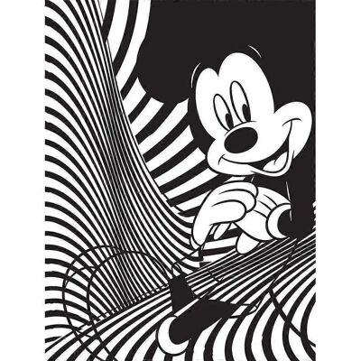 Mickey Mouse Mickey Muse - Canvas Print White/Black 80cm x 60cm - Canvas Print Mickey Mouse Mickey Muse - Canvas Print White/Black 80cm x 60cm - Canvas Print
