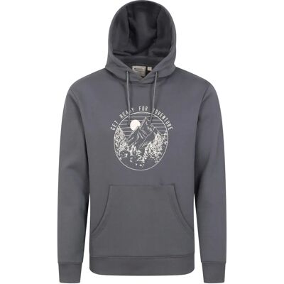 Sweat à capuche homme Mountain Warehouse - Charbon - Prêt pour l'aventure - Publicité Sweat à capuche homme Mountain Warehouse - Charbon - Prêt pour l'aventure - Publicité