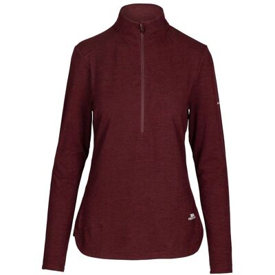Trespass Kansas Active Top - Rood, Mulberry Marl, XS - Sporttop Trespass Kansas Active Top - Rood, Mulberry Marl, XS - Sporttop