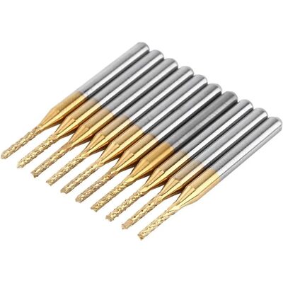 Tungsten Coated 1/8 Shank End Mill - Hoogwaardige PCB Gravering Bits Tungsten Coated 1/8 Shank End Mill - Hoogwaardige PCB Gravering Bits