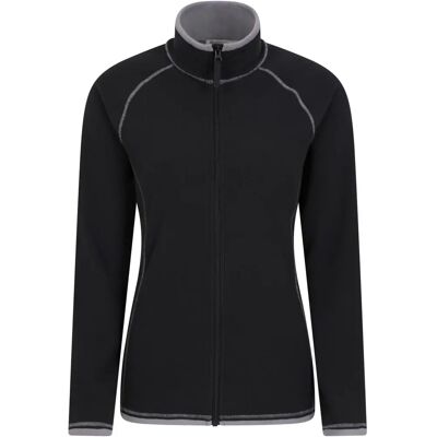 Mountain Warehouse Montana Fleece Jas - Zwart - Maat 14 - Jas Mountain Warehouse Montana Fleece Jas - Zwart - Maat 14 - Jas