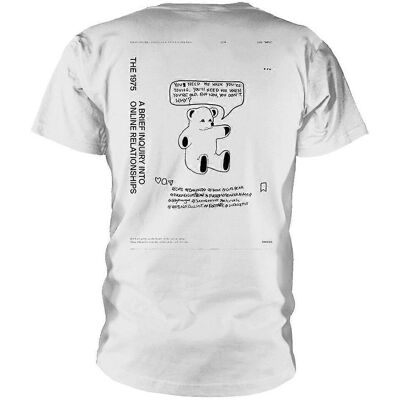 The 1975 Unisex Teddy Bear T-Shirt - Adult White - T-Shirt The 1975 Unisex Teddy Bear T-Shirt - Adult White - T-Shirt