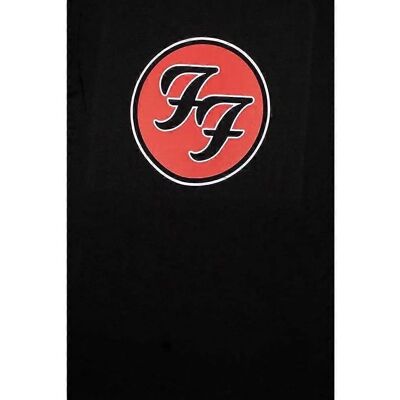 T-Shirt Logo FF Nero Foo Fighters 3XL - T-Shirt T-Shirt Logo FF Nero Foo Fighters 3XL - T-Shirt