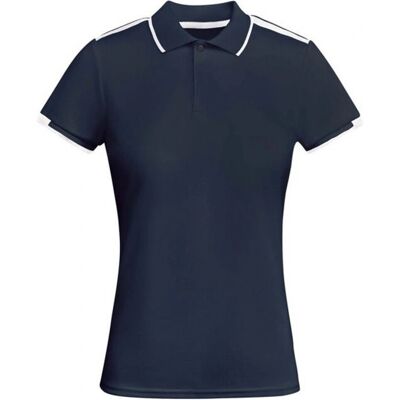 Roly Navy Blue/White S - Short-Sleeved Sports Polo Shirt Roly Navy Blue/White S - Short-Sleeved Sports Polo Shirt