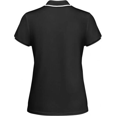 Roly - Tamil Short Sleeve Polo - Black/White - M - Polo shirt Roly - Tamil Short Sleeve Polo - Black/White - M - Polo shirt