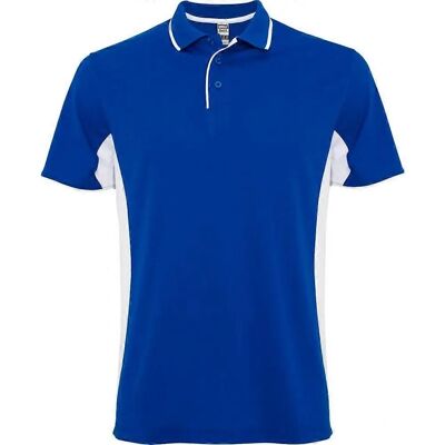 Roly Montmelo Short-Sleeved Sports Polo Shirt Royal Blue/White - Sports Polo Shirt Roly Montmelo Short-Sleeved Sports Polo Shirt Royal Blue/White - Sports Polo Shirt