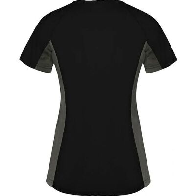 Roly Womens Shanghai Short-Sleeved Sports T-Shirt - Black - Sports T-Shirt Roly Womens Shanghai Short-Sleeved Sports T-Shirt - Black - Sports T-Shirt
