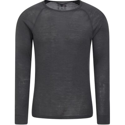 Mountain Warehouse Heren Merino Wol Thermo-Top - Grijs - Maat: 48 Mountain Warehouse Heren Merino Wol Thermo-Top - Grijs - Maat: 48