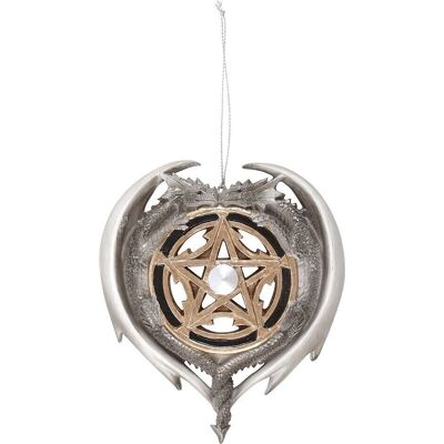 Anne Stokes Dragon Magic Hanging Ornament - Dragon - Silver/Bronze - 13cm Anne Stokes Dragon Magic Hanging Ornament - Dragon - Silver/Bronze - 13cm