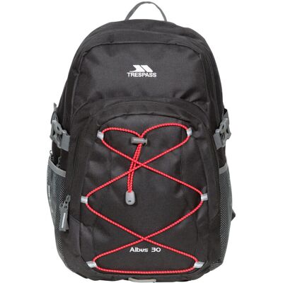 Trespass Albus 30L Casual Rugzak - Zwart/Rood Trespass Albus 30L Casual Rugzak - Zwart/Rood